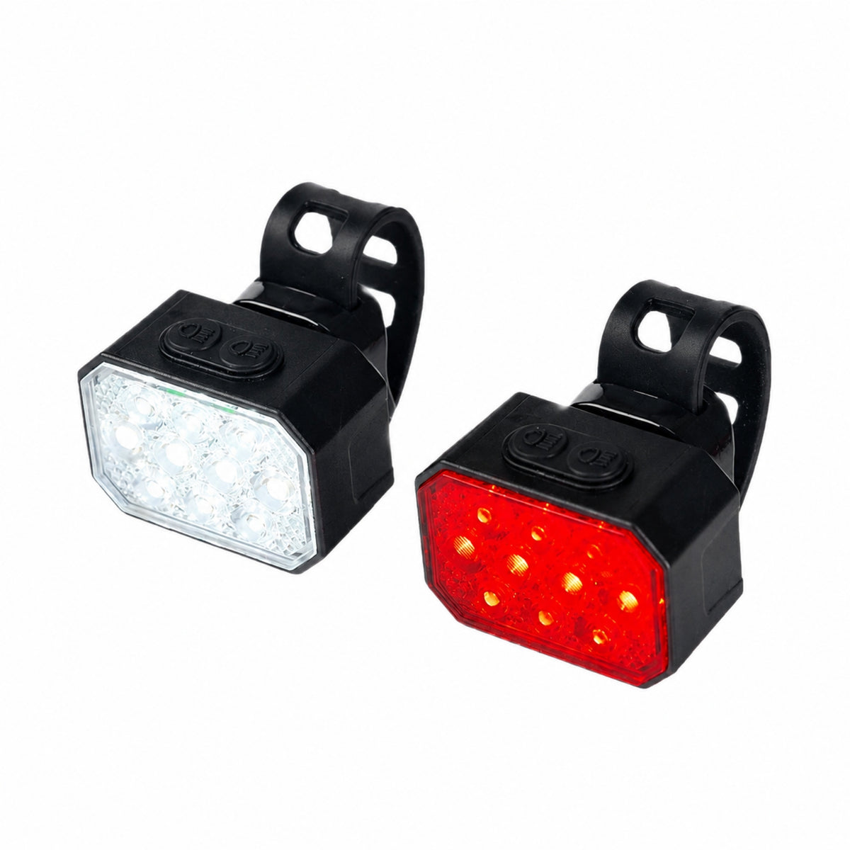 Bike Safety Light Compact Cycle Light with Strap Lightweight for Commuting