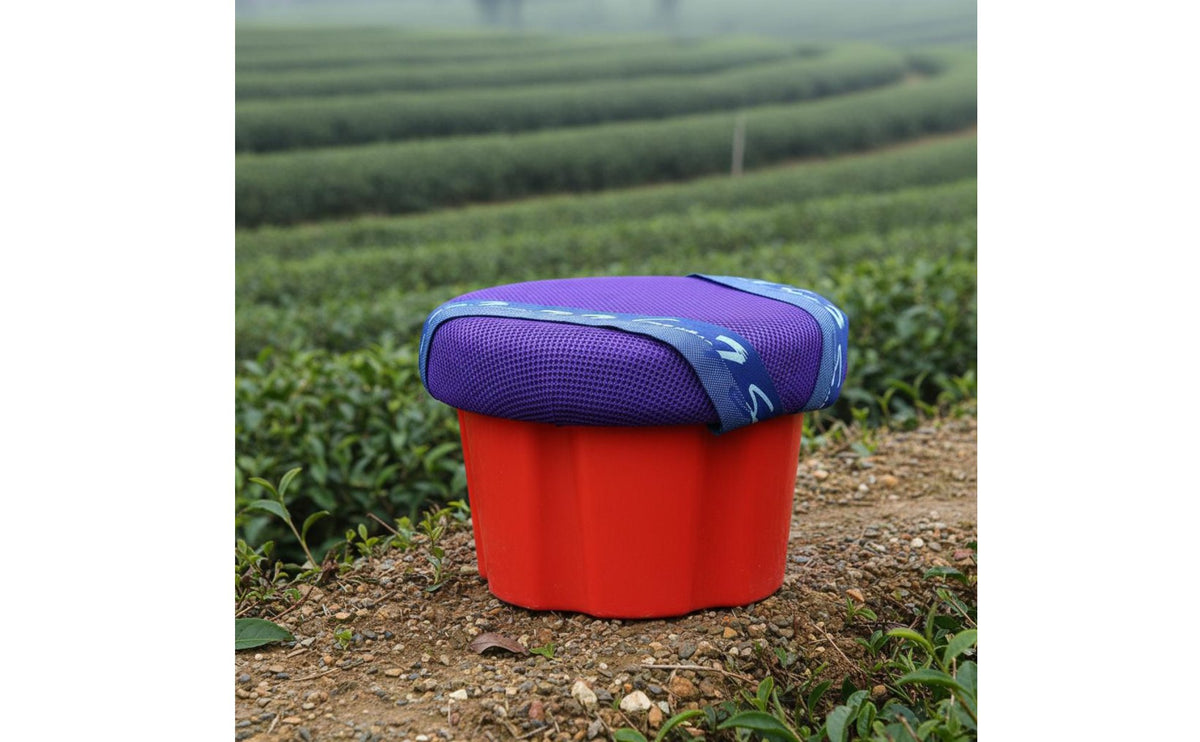 Hands-Unrestricted Design Tea Picking Stool Strong Load-Bearing Wearable Work Stool Lightweight Low Gardening Seat Long-Lasting for Farmers, Gardeners, Elderly, Fishing