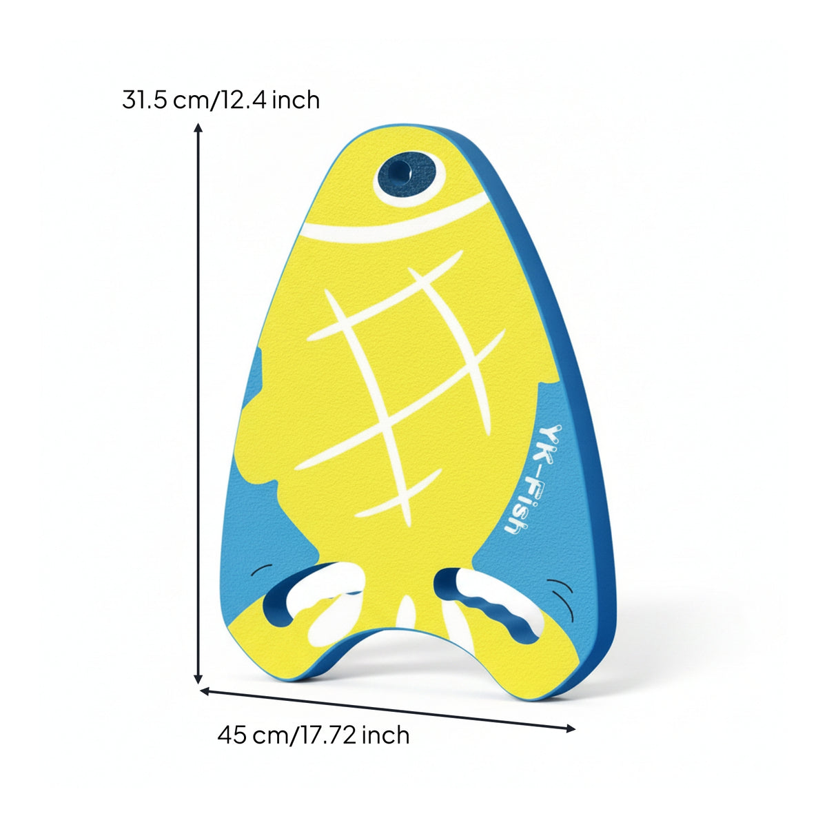 Grip Handles Kickboard with Hand Grips Rounded Triangular Shape Swimming Kickboard Buoyancy Support Swimboard Lightweight