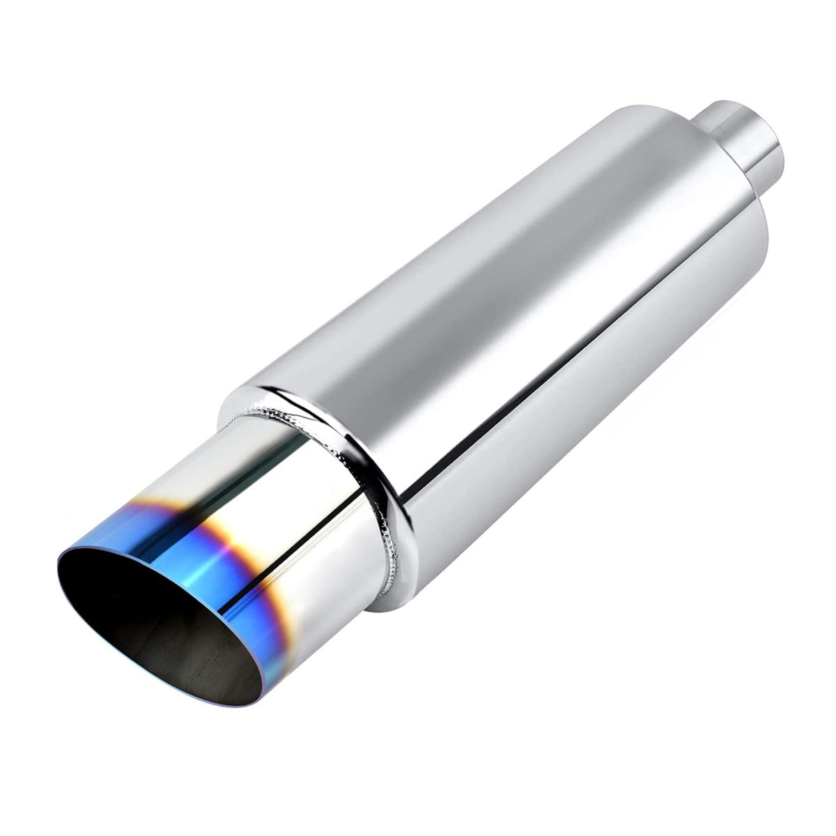 Exhaust Tip Bolt-on Muffler Tip Tail Throat Double-Wall for Car Enthusiasts, Custom Builds