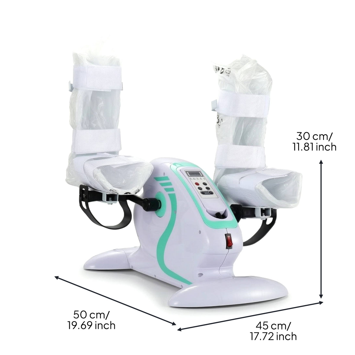 Adjustable Speed Pedal Exerciser with Controller Control Compact Motorized Pedal Exerciser Low-Impact Rehabilitation Rehabilitation Device Quiet for Seniors, Under Desk
