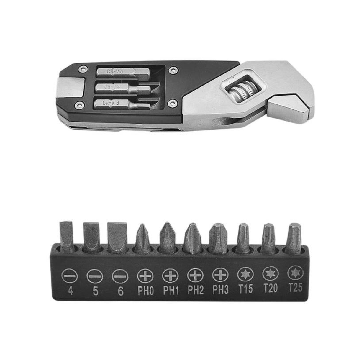 Foldable Design Folding Allen Key Set Size Markings Adjustable Wrench Compact for Repair, Garage