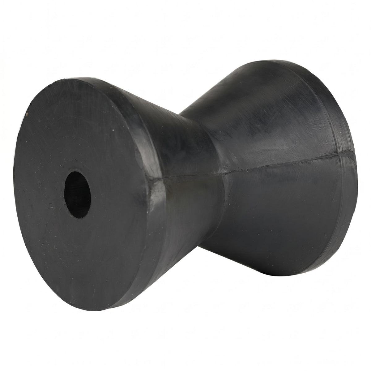 Black Boat Haulage Bow Roller Spool-Shaped Rubber Haulage Roller Central Hole Marine Hardware Rounded