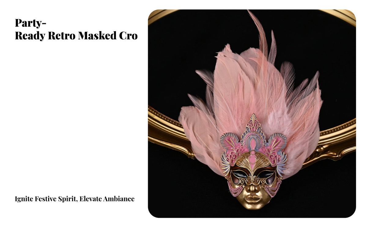 Masquerade Face Covering Brooch Vintage Design Carnival Face Covering Brooch Distinctive Design Artistic Face Pin for Women, Collectors, Themed Events