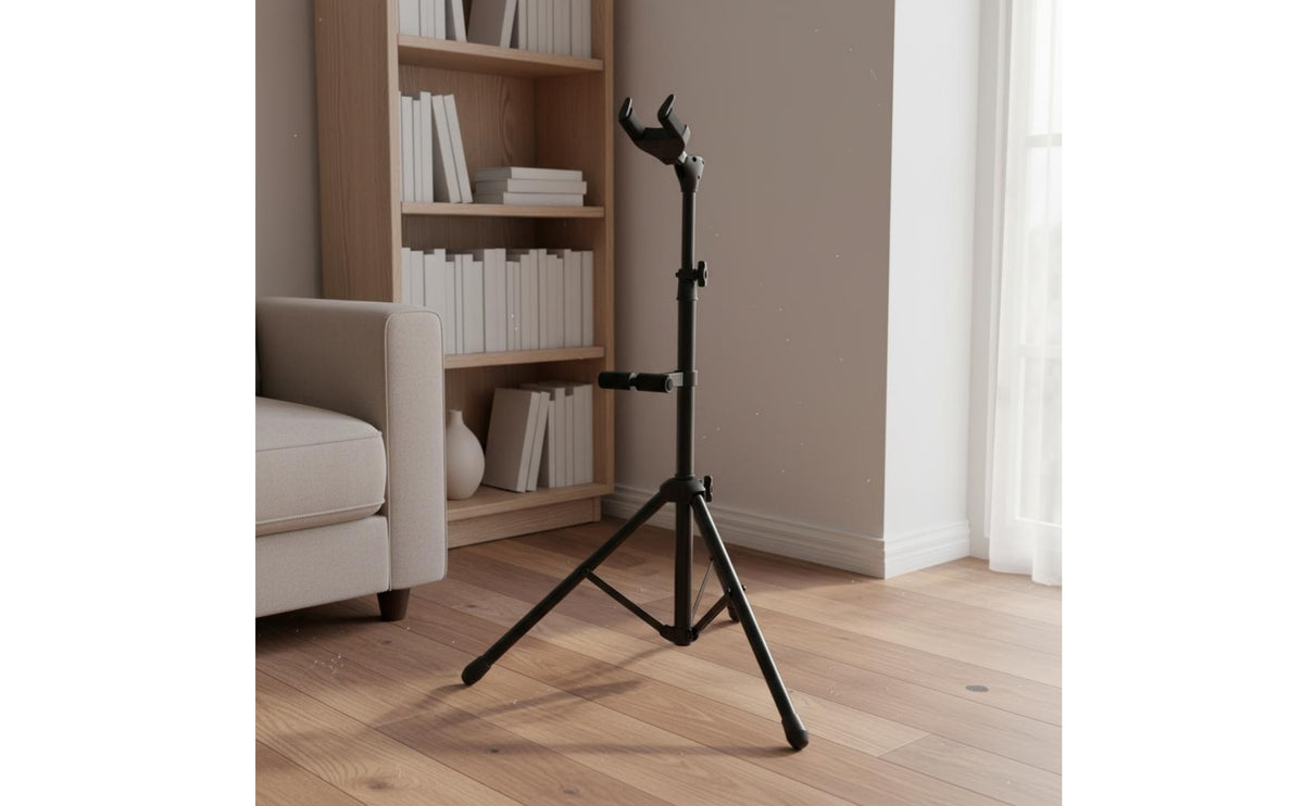 Universal Guitar Stand Telescoping Height Adjustable Guitar Stand Music Accessory Metal Tubing Secure Support