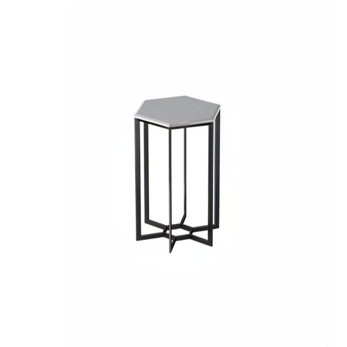 Floor-Standing Flower Pot Table Minimalist Design Hexagonal Pedestal Table Modern Aesthetic Plant Stand Heavy Duty for Homeowners, Interior Designers, Balcony, Living Room, Entryway, Hallway