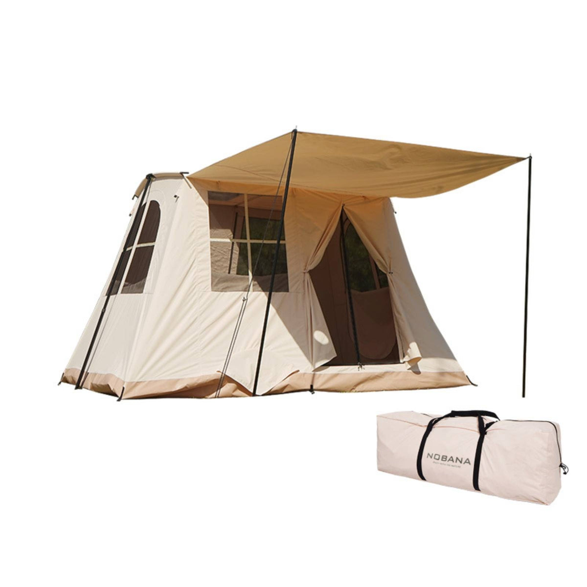 Canopy Camping Tent Retro Shelter Ventilated for Campers
