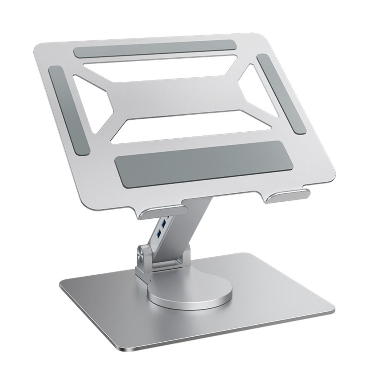 Laptop Stand, with Docking Station Metal Docking Station Laptop Stand Swivel for Professionals, Students, Home Office, Desk, Study