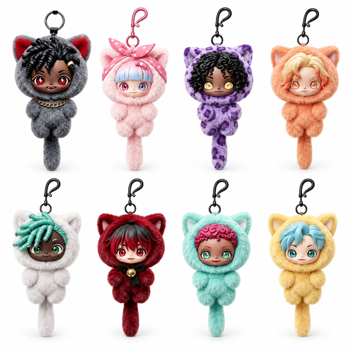 FIGUEROA Baby Cat Series 2 Plush Keychain Blind Box — 1 Random Design