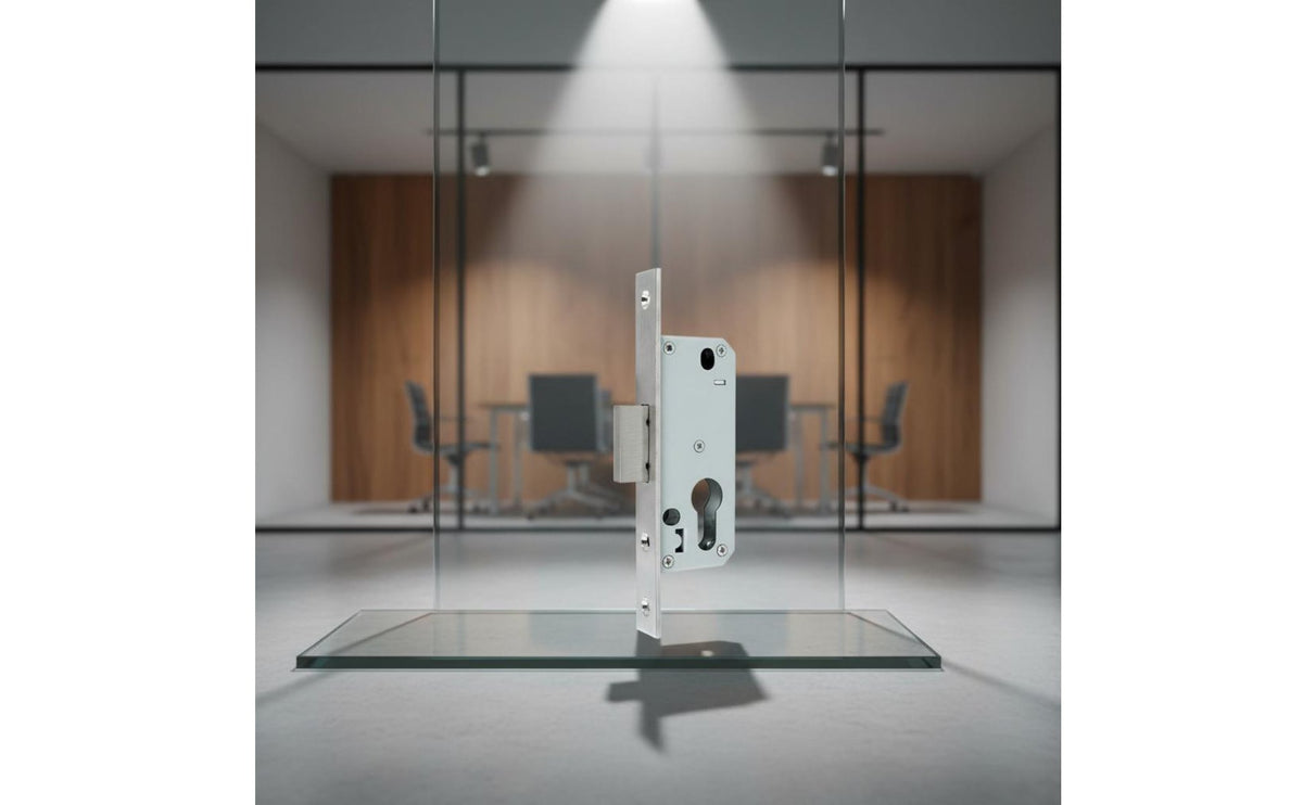 Aluminum Door Lock Mechanism Construction Single Latch Lock Body Heavy Duty for Experts, DIY Enthusiasts, Home Use, Office Doors
