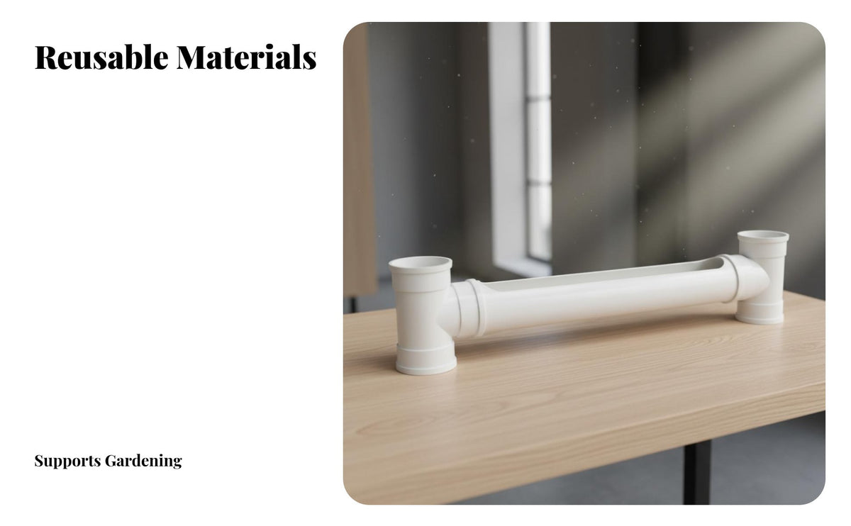 Multi-Purpose PVC Pipe Planter Creative DIY Project Gardening Supply Easy to Assemble Outdoor Decoration Colorful Design for Children, Gardeners, Teachers, Balcony, Kindergarten, Garden, Classroom