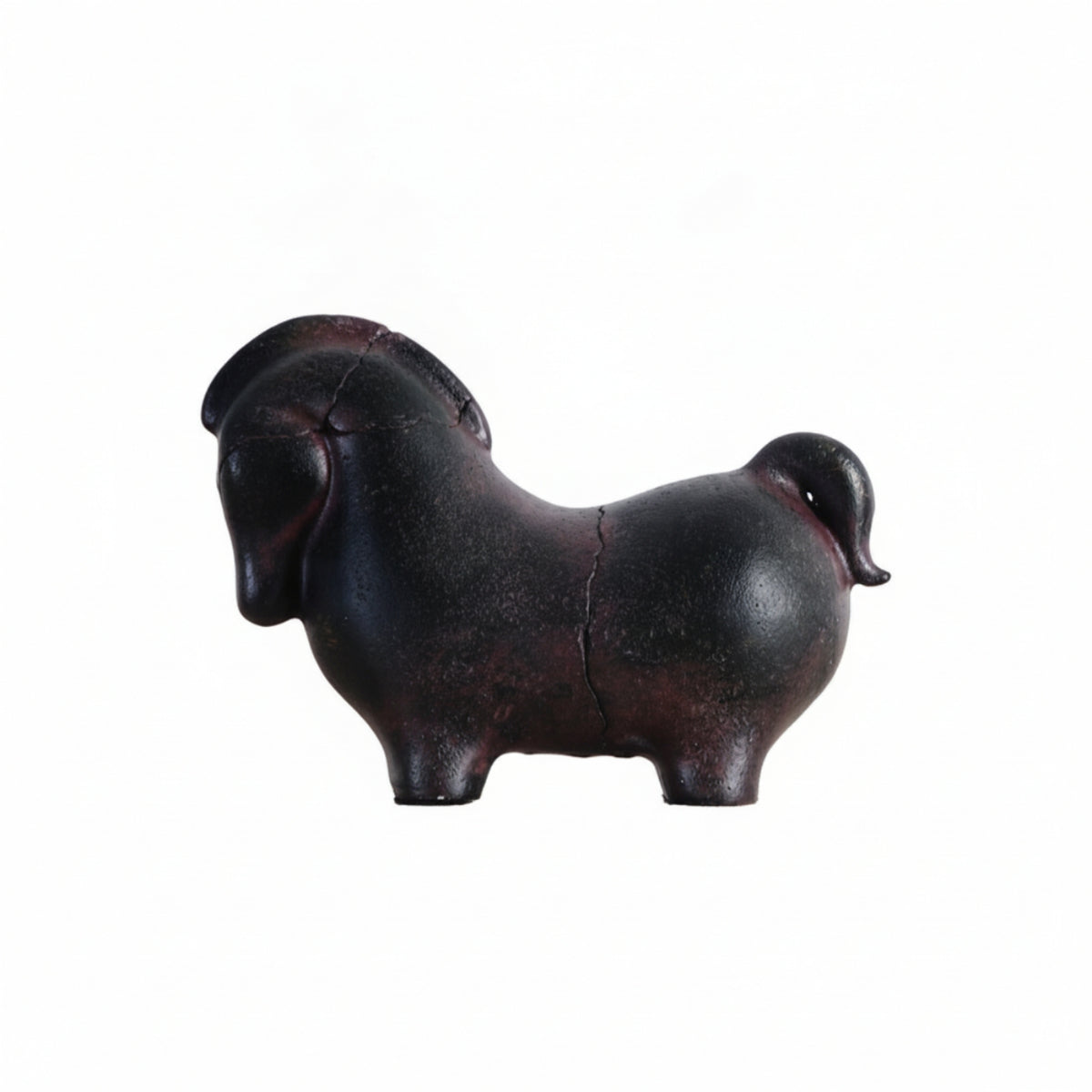 Horse Figurine Imitation Jade Horse Sculpture Stone-Like for Tabletop, Office