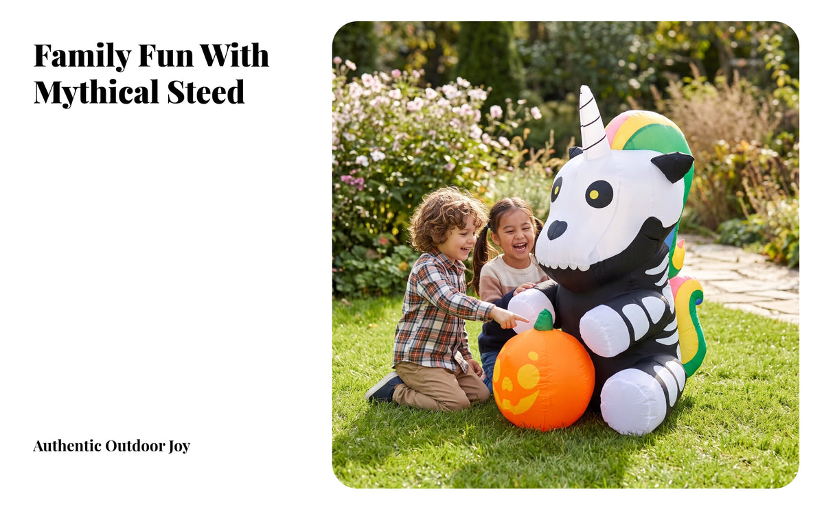Lighted Skeleton Mythical Horse