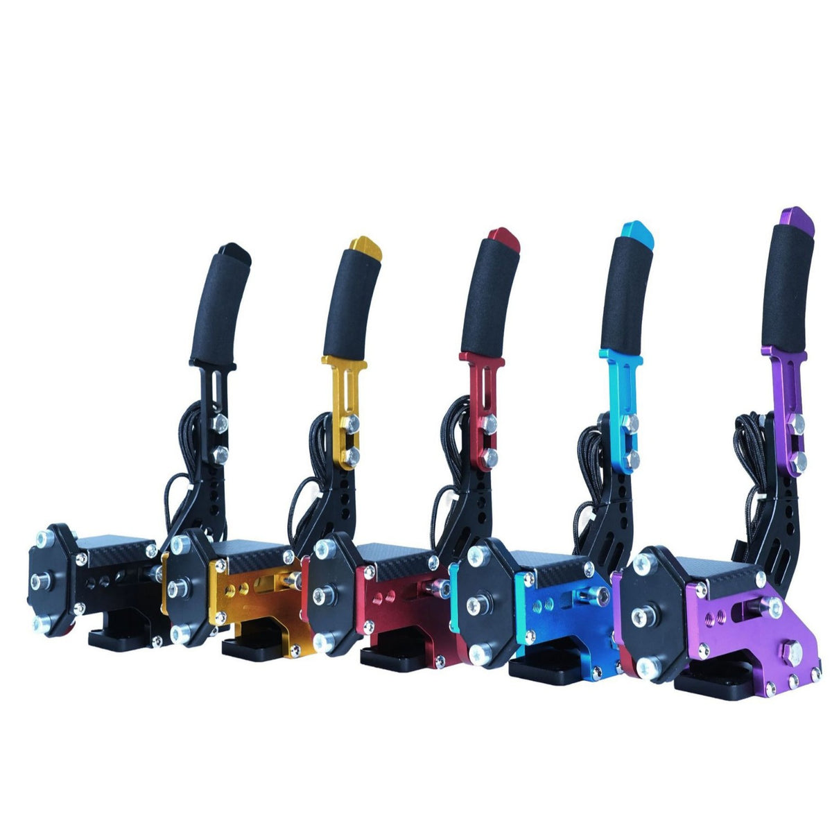 Drift Racing Game Steering Wheel Seat Stand with Linear Handbrake