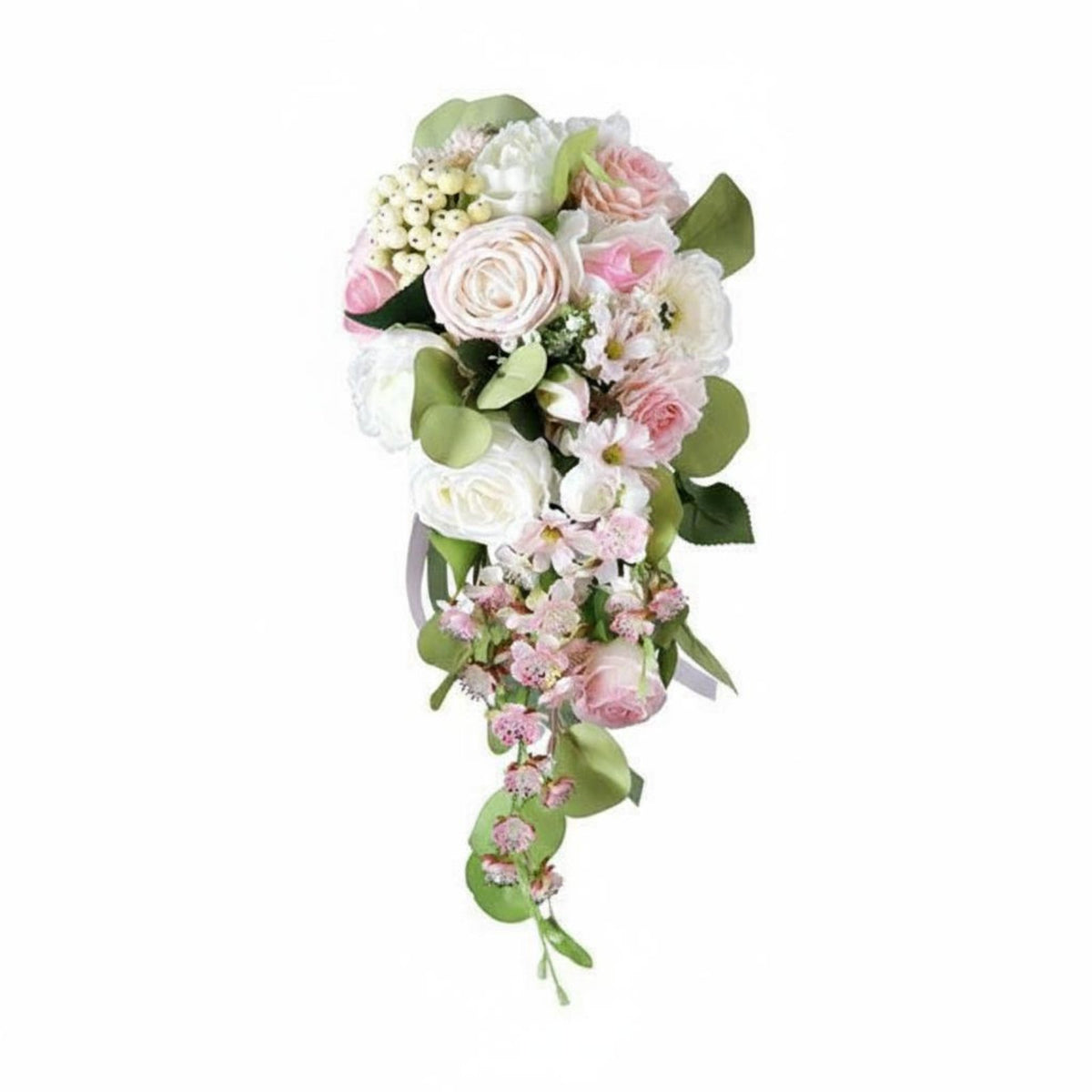 Photography Prop Artificial Flower Floral Arrangement Long-Lasting Teardrop Bridal Floral Arrangement Lifelike Flowers for Brides