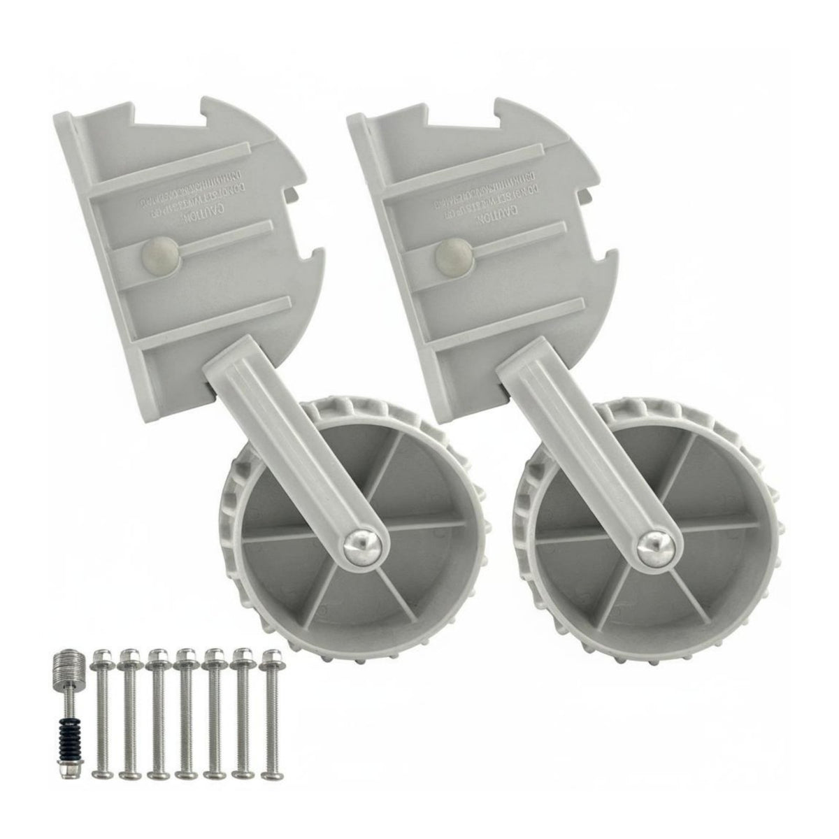 2 Pieces Kayak Transom Wheels Easy Installation Transom Transport Cart Wheels Heavy-Duty Boating Hardware