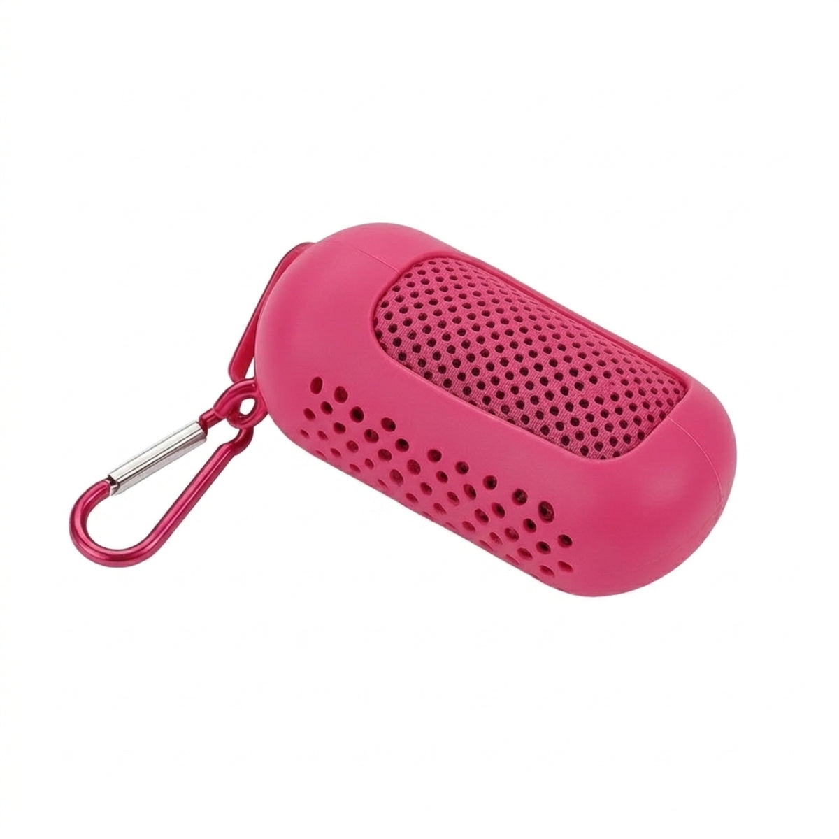 Cooling Towel with Carabiner Portable Towel with Silicone Case for Running