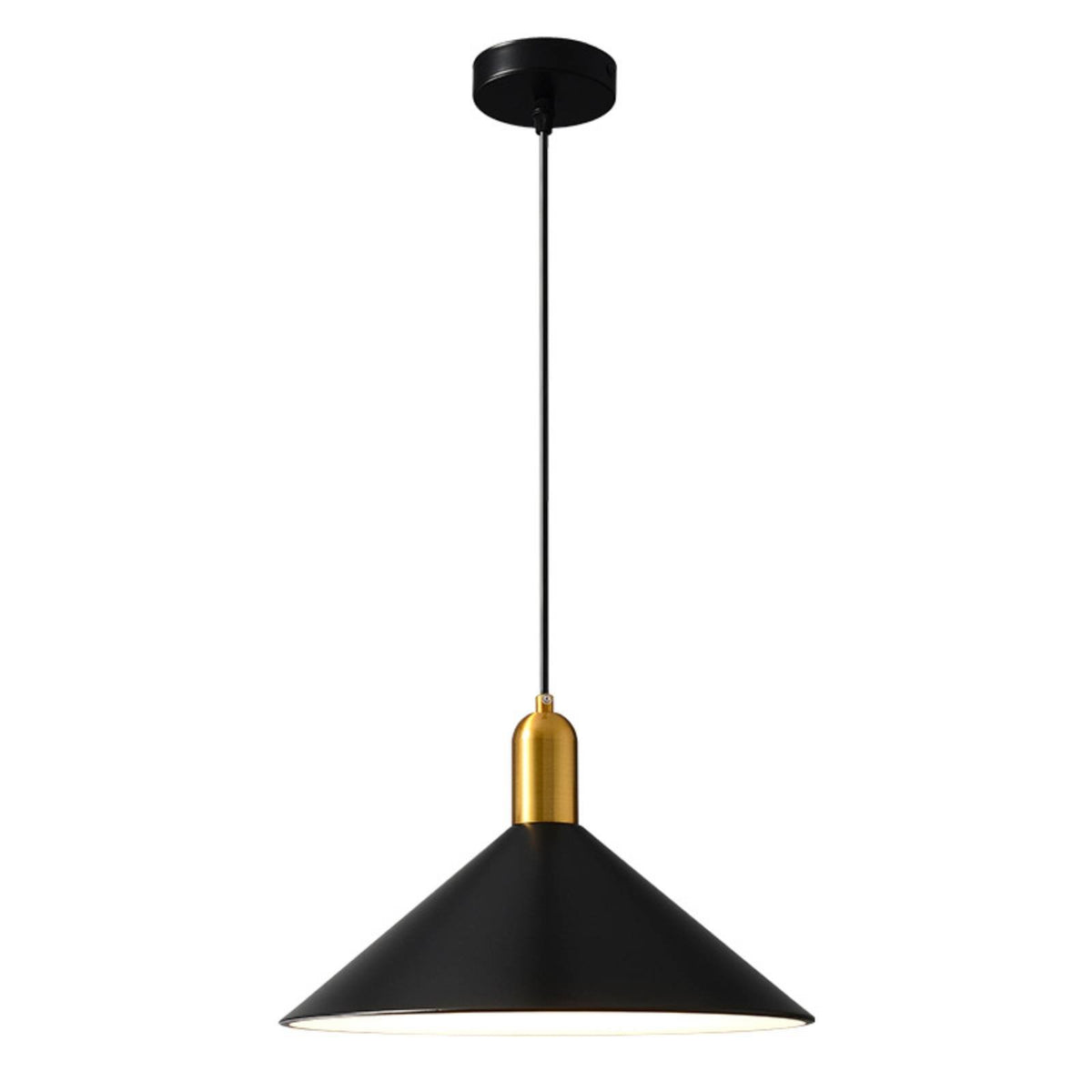 Single Head Chandelier Minimalist Design Cone Pendant Light Retro Nordic Style Ceiling Light for Restaurant, Kitchen Island