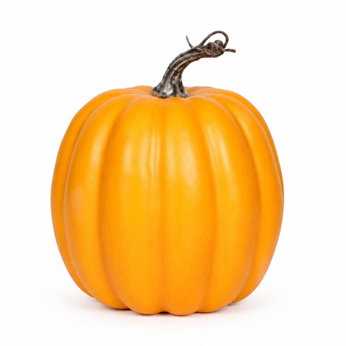 Decorative Foam Pumpkins Farmhouse Fake Pumpkins Ribbed Pumpkin Decorations for Tabletops