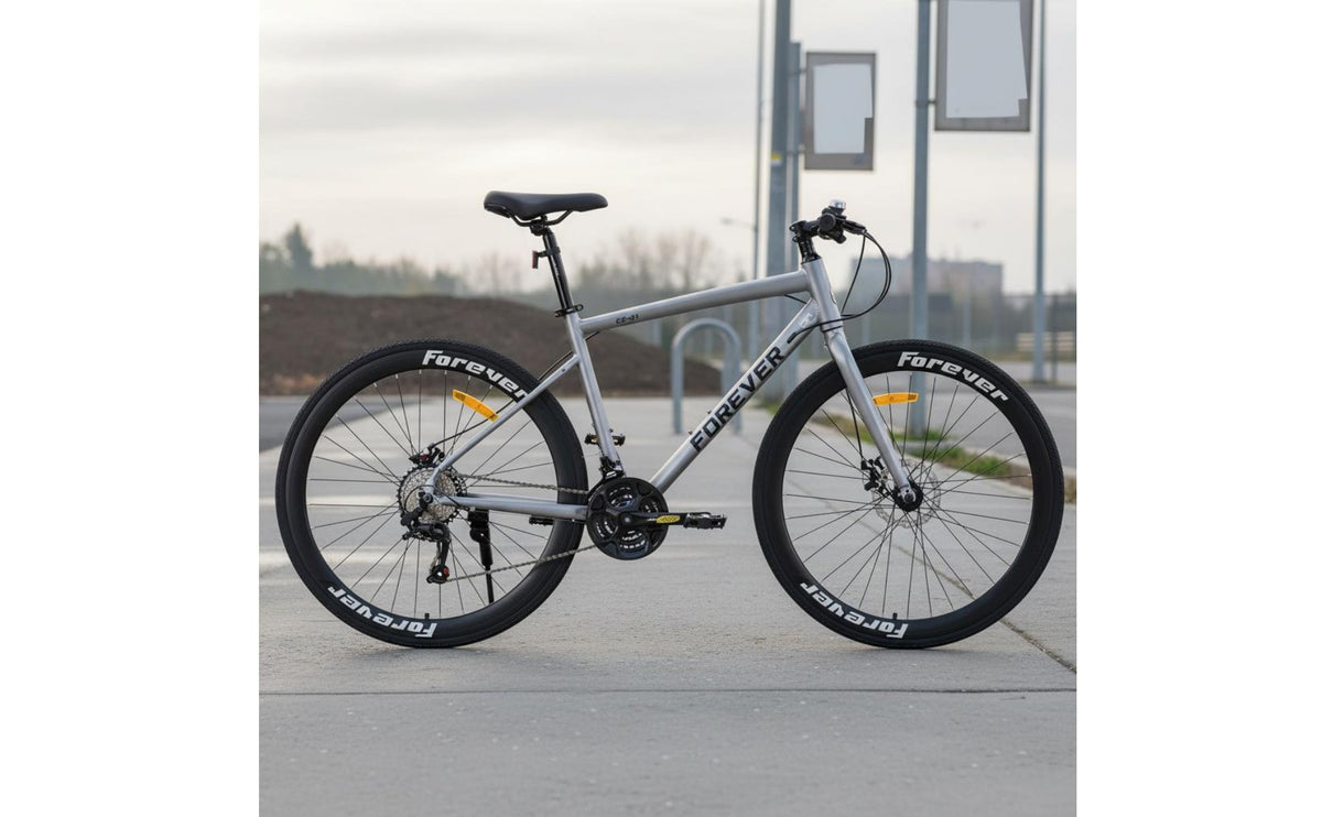 Variable Speed Cycle Double Disc Brakes Road Bike Lightweight Aluminum Frame Transport Bike for Students, Commuters, Commuting