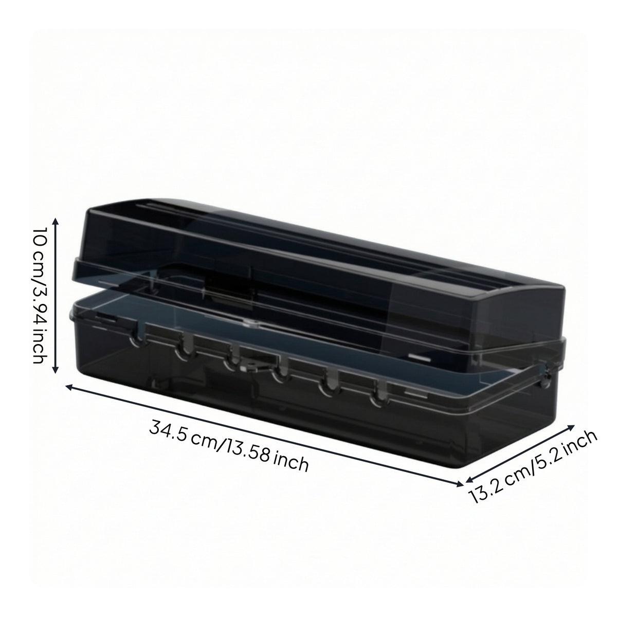 Power Strip Box with Reinforced Lock Lockable Waterproof Box with Lock Hinged Enclosure for Washroom