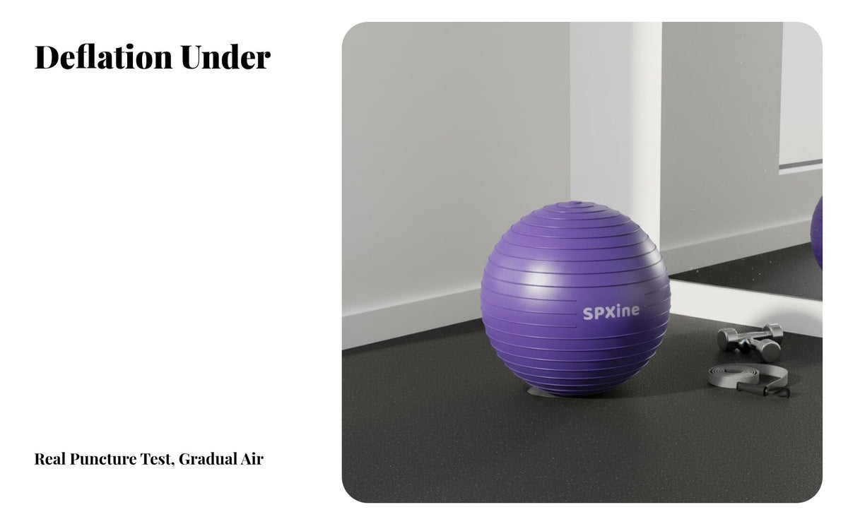 Anti-Rupture Exercise Ball Extra Thick Exercise Ball Heavy Duty Fitness Equipment Multi-Purpose for Men, Women, Home Gym, Pilates, Physical Rehabilitation, Office
