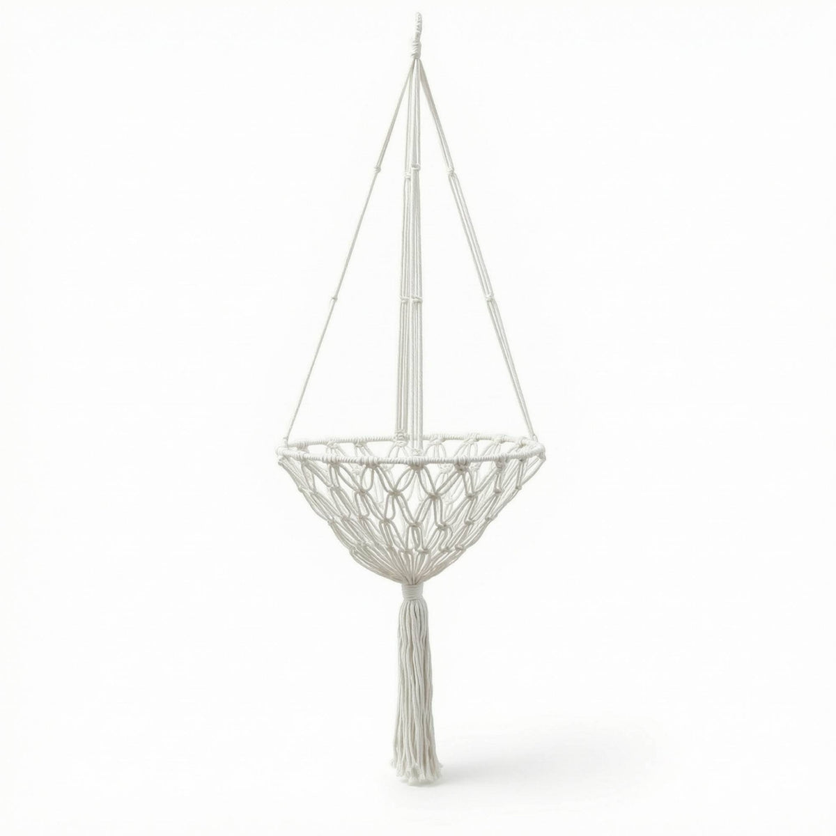Cat Lounger with Macrame Basket Handmade Cat Lounger Furniture Boho Cozy for Cats, Apartments, Window