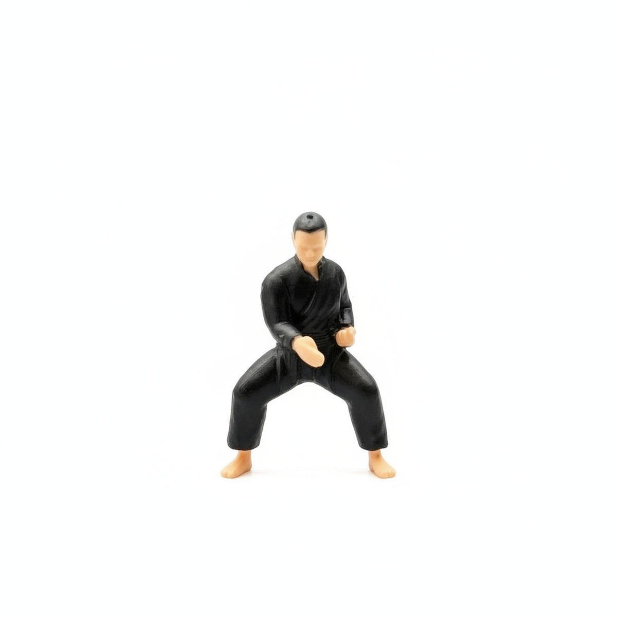Kung Fu Figure 1/64 Scale Combat Artist Figure Highly-Detailed for Diorama Builders, Dioramas, Desktop Display