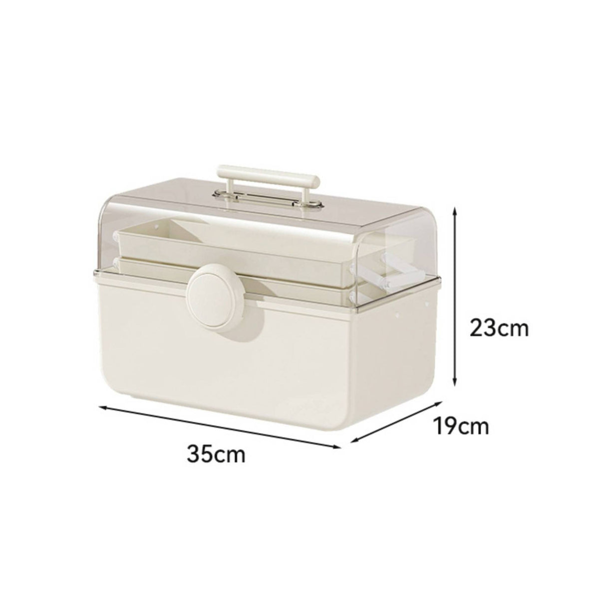 Tool Storage Box Compact Folding Tool Box Foldable Toolbox Sturdy Organizer Transparent for DIYers, Home Repair, Garage