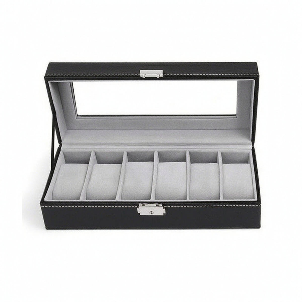 Watch Box Dustproof Watch Display Box Leatherette for Dresser, Collectors