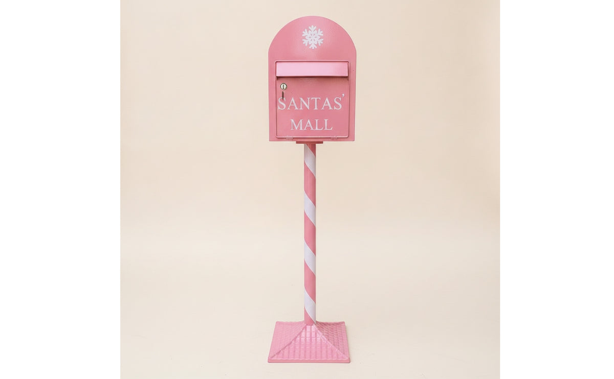 Mailbox Display Secure Mailbox with Striped Pole Classic for Storefronts