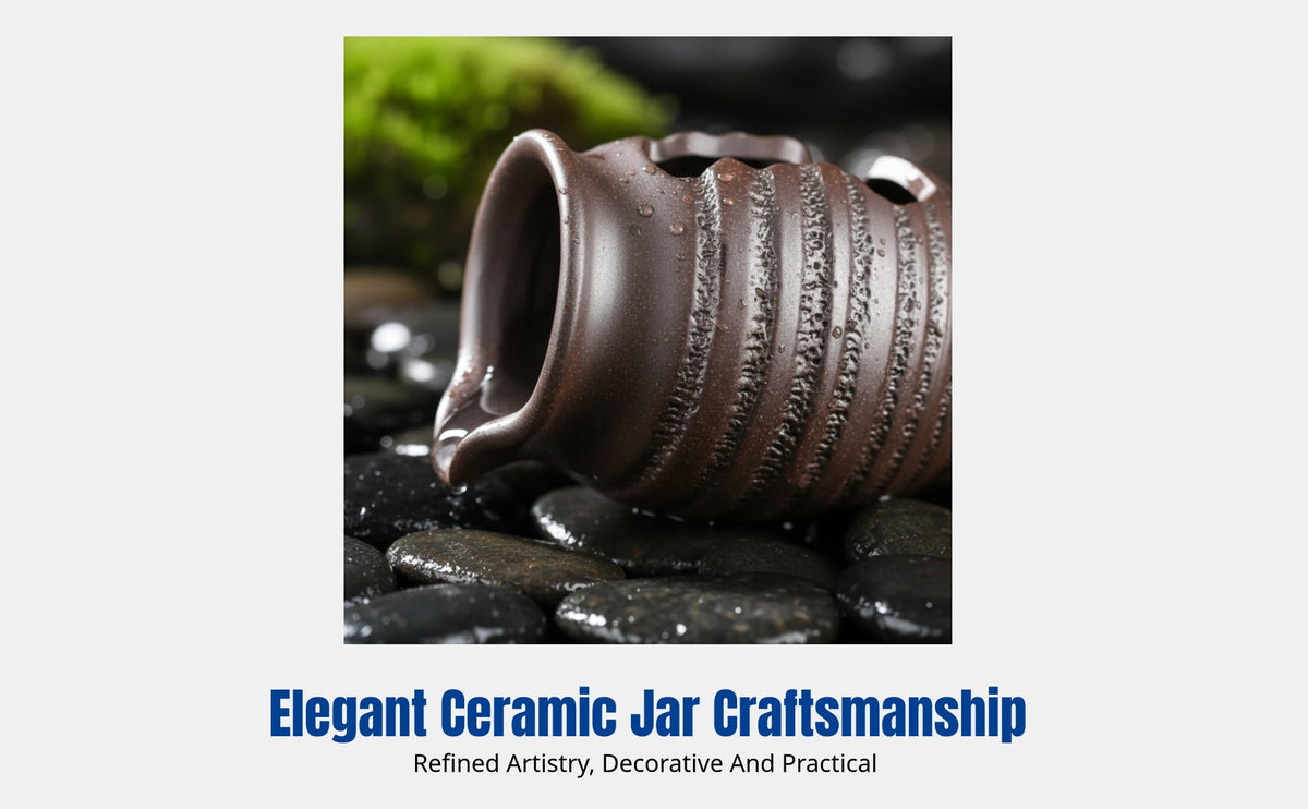 Ceramic Fish Container Jar, Circulating Water Feature, Courtyard Garden Landscape Decoration