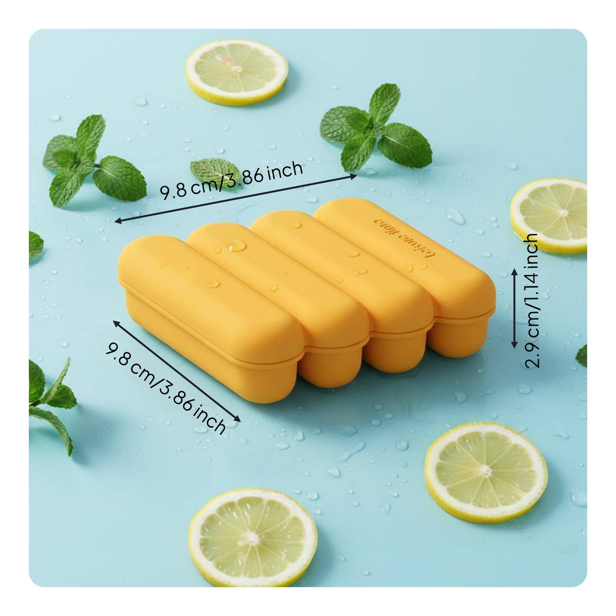 Easy Release Silicone Ice Stick Tray Food-Grade Narrow Ice Tray for Water Bottles Phthalate-Free-Phthalate-Free-Safe Ice Push out Creator Mold Flexible Material for Enthusiasts, Athletes, Parties, Gym