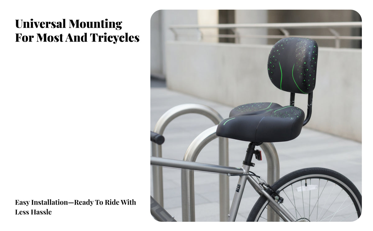 Electric Tricycle Saddle with Backrest