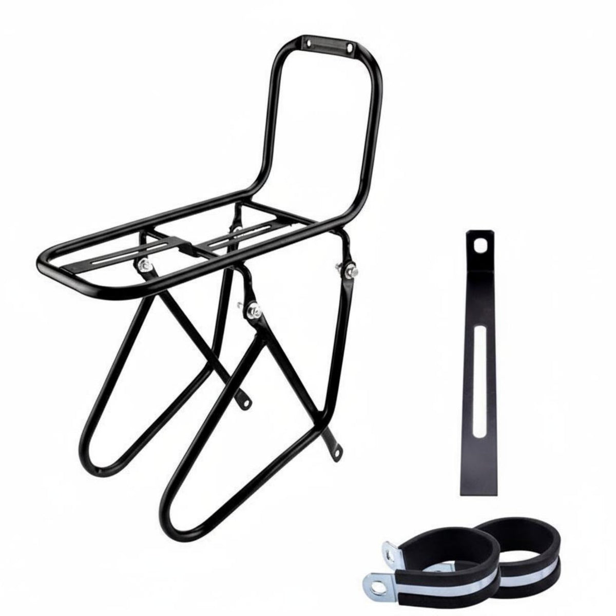 Mountain Bike Front Rack Steel Construction Front Bike Frame Luggage Rack Cycling Equipment Sturdy Duty Easy to Install