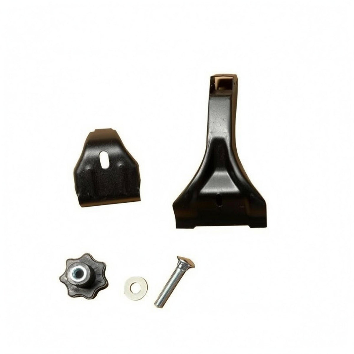Slotted Plate Rain Gutter Bracket Claw Hand-Tightening Knob Roof Rack Mounting Bracket Black Finish No-Drill Roof Rack Clamp Metal
