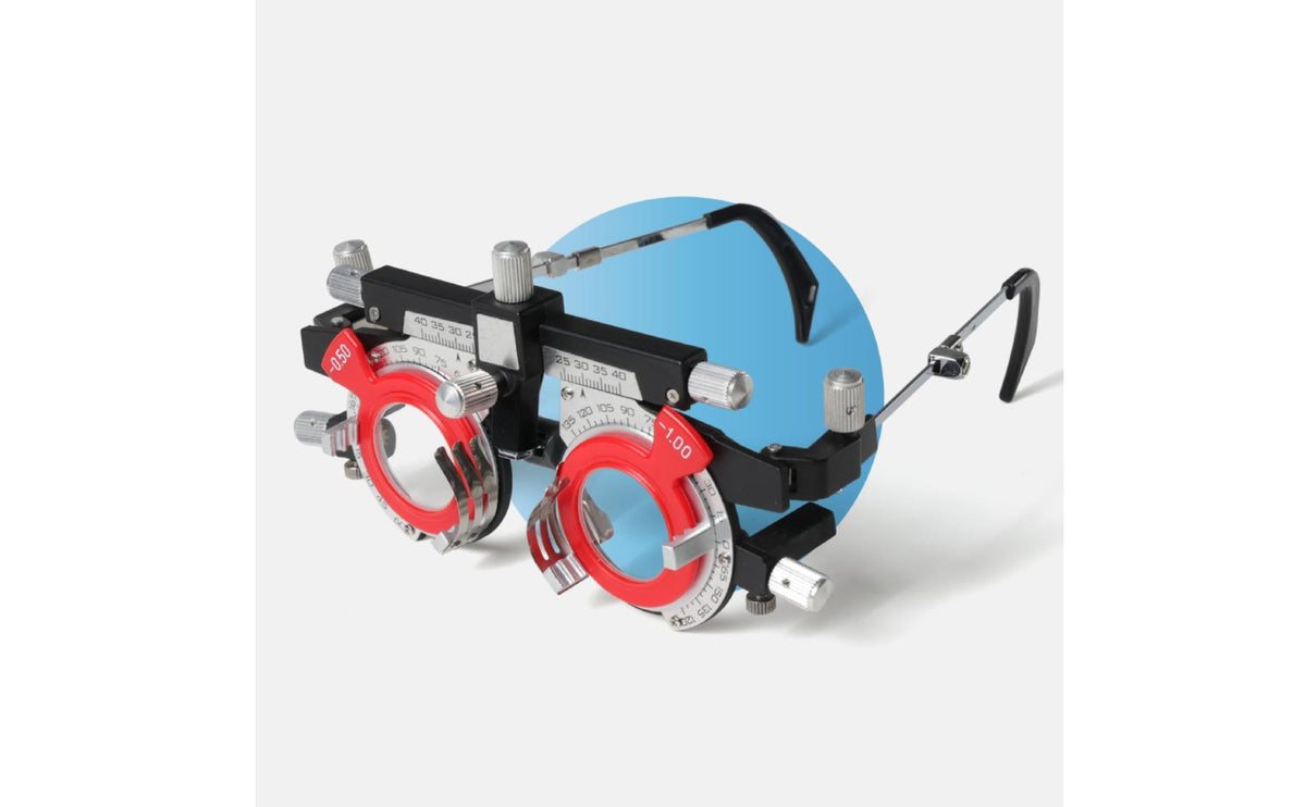 Optometry Trial Frame Fully Adjustable Optical Trial Frame Lightweight Eyewear for Optometrists, Opticians, Vision Care Facility, Vision Care Center