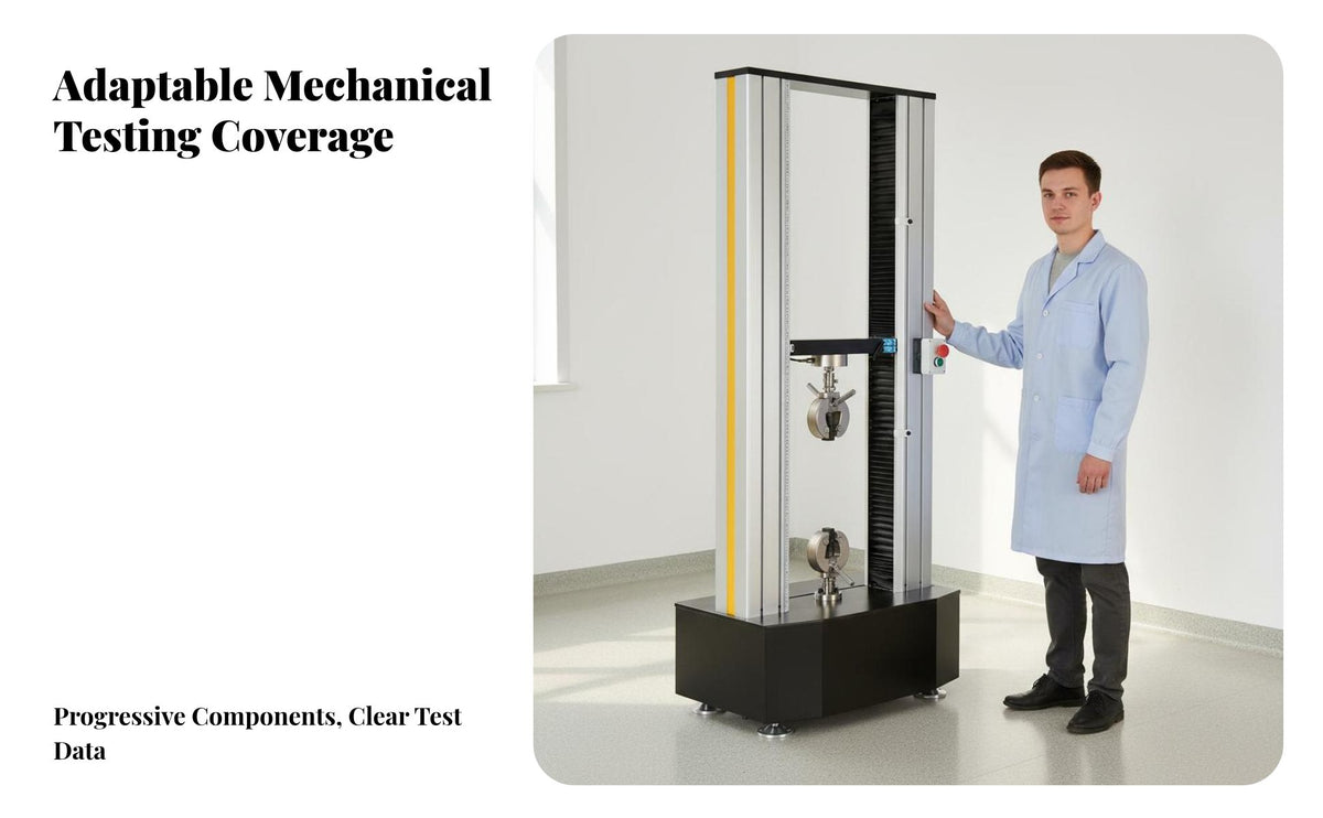 Electronic Tensile Tester Scientific Grade Universal Testing Machine High Precision Computer Managed Load Tester for Lab Technicians, Engineers