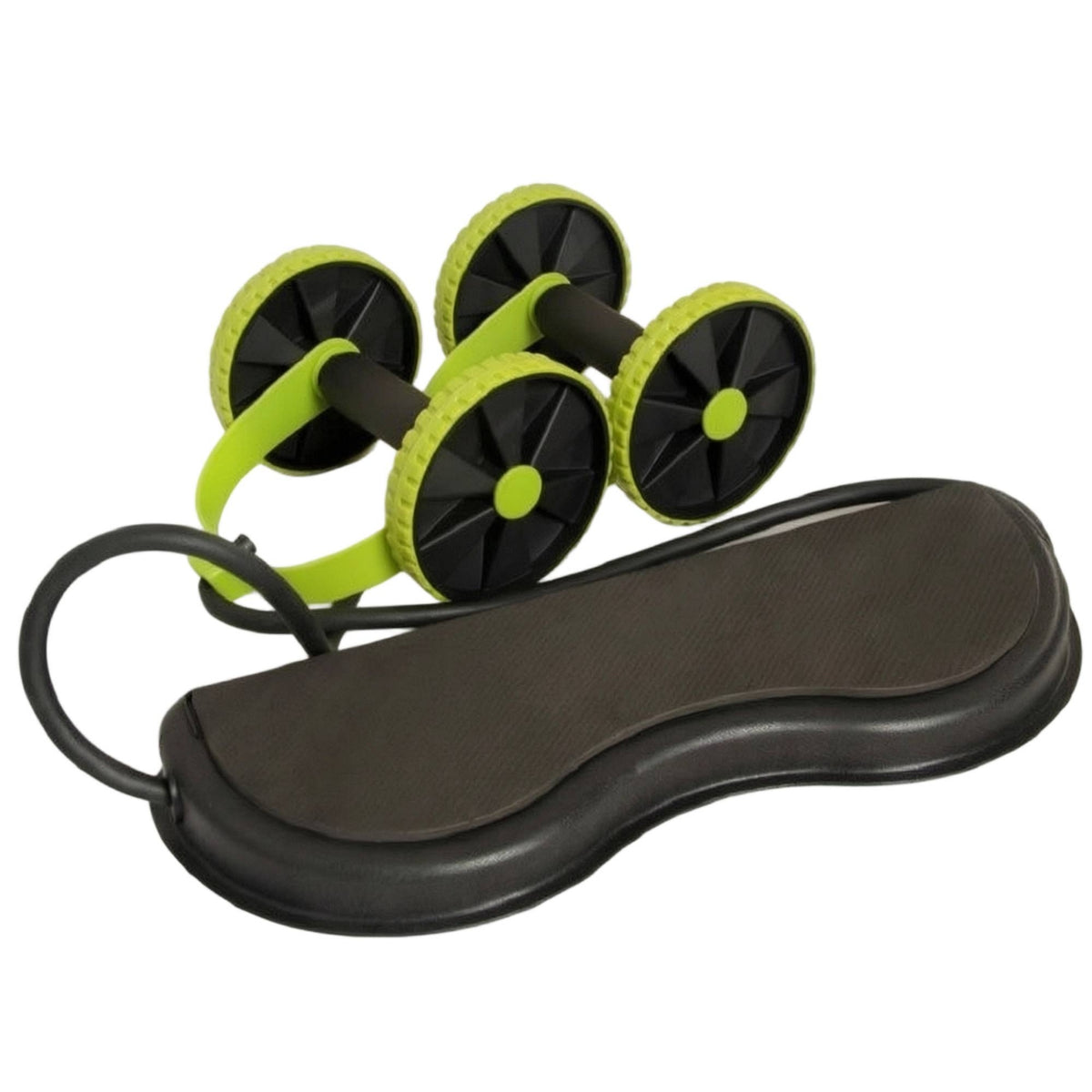 Ergonomic Abdominal Roller with Resistance Bands Stable Ab Roller with Knee Pad Beginner-Friendly Fitness Equipment Compact for Home Gym, Indoor Workouts