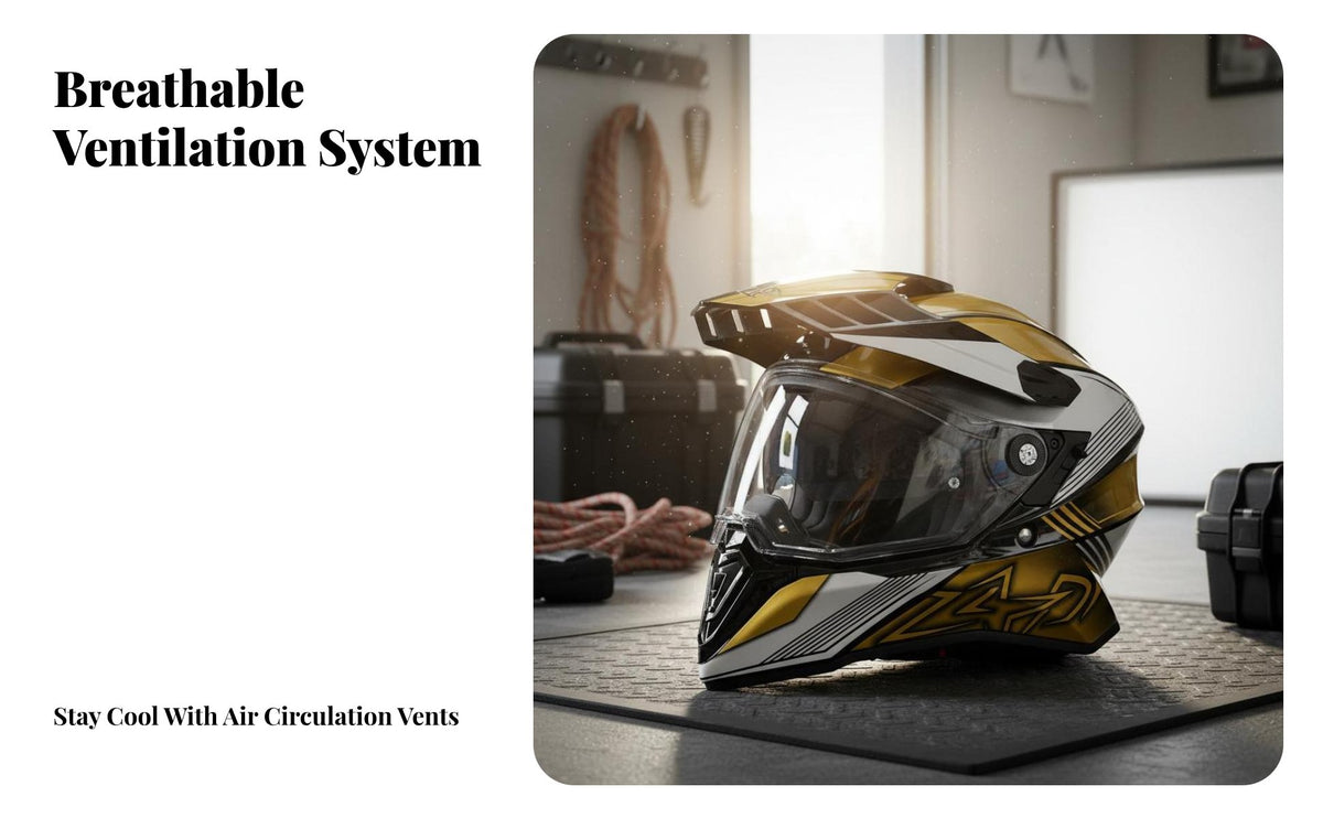 Double Visor All Season Use Adventure Impact Resistant Shielded Gear for Rough Terrain