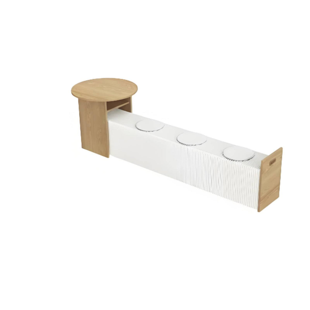 Foldable Design Accordion Paper Bench Space-Saving Accordion Paper Stool Multi-Functional foldable Seating No Assembly Required for Small Apartment Dwellers, Event Planners, Office Managers, Living Room, Entryway, Entrance Hall, Parties
