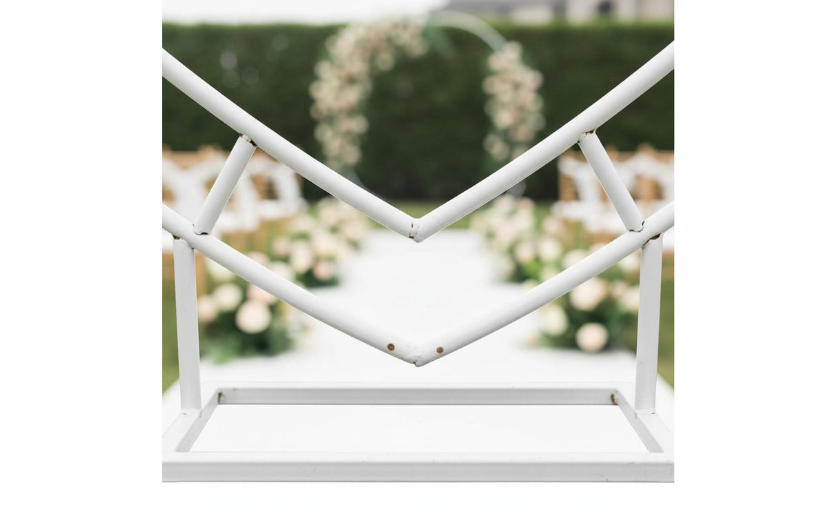 Double Layer Wedding Heart Arch Outdoor Use Heart Balloon Arch Stable Base Event Decor Freestanding for Party