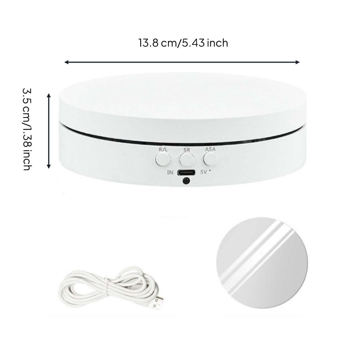 Rotating Display Turntable Adjustable Speed Electric Display Turntable