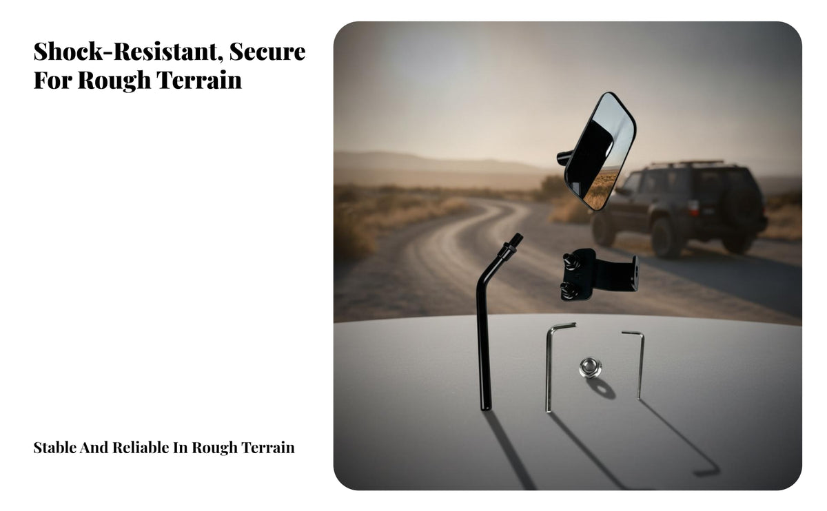 Metal Support Arm Black Blind Zone Mirror Rounded Corners Blind Zone Mirror Adjustable Rear View Aid Mounting Bracket