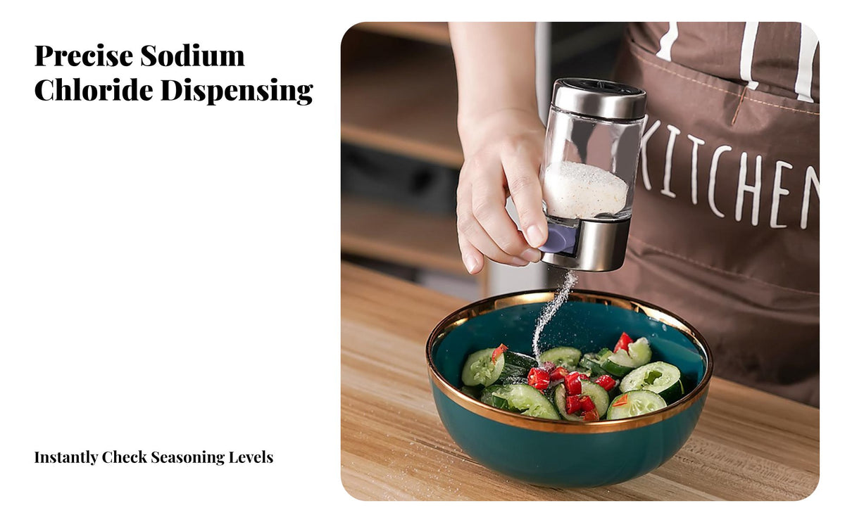 Glass Seasoning Control Bottle Food Grade Materials Stainless Steel Seasoning Jar Sealed and Humidity-Resistant Seasoning Control Bottle