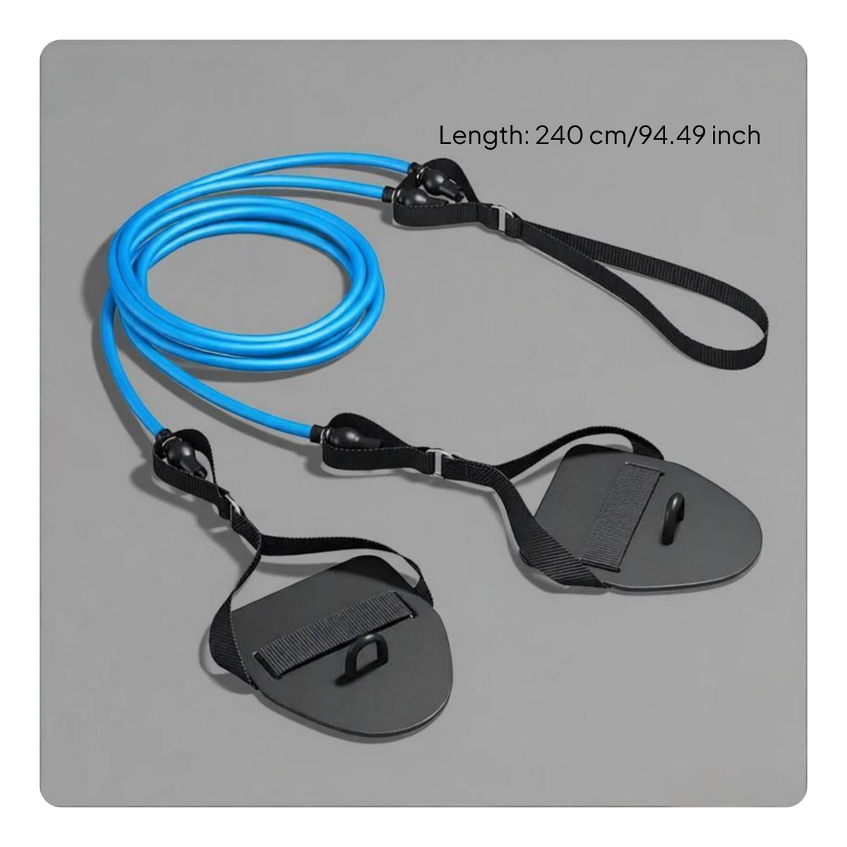 Swimming Resistance Cord Break-Resistant Land Swim Detachable Handles Exercise Equipment for Swimmers, Dryland, Home