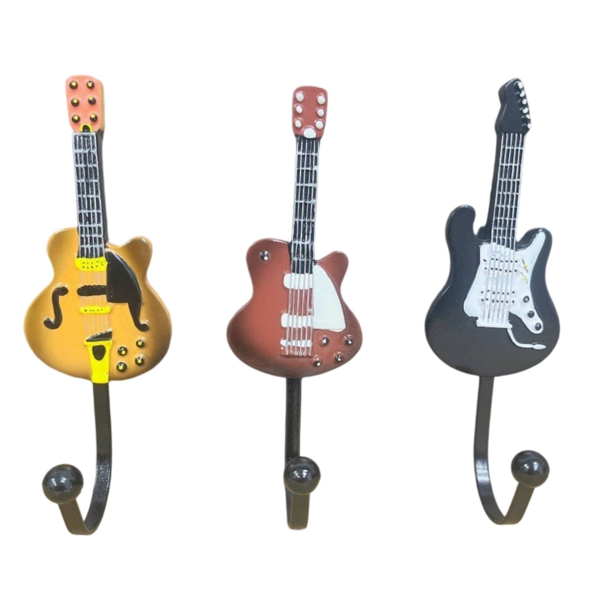 3 Pieces Guitar Wall Simple to Install to Install Guitar Wall Hooks Space-Saving for Guitarists, Bedroom