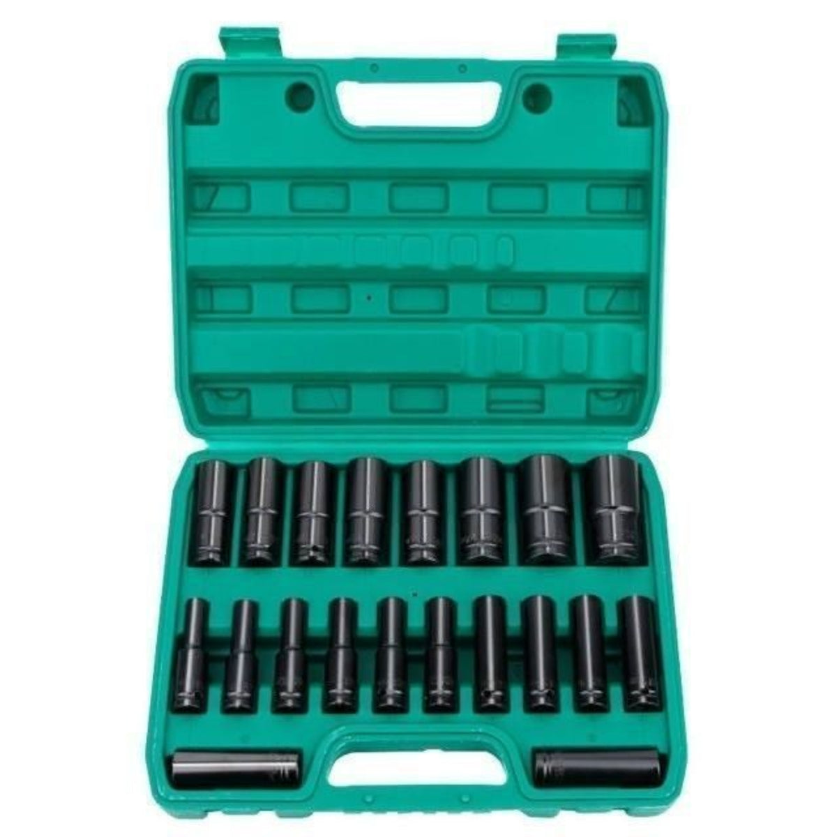 20 Pieces Impact Socket Set Metric Deep Socket Set Tool for Garage, Home Workshop