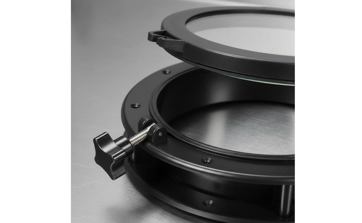 Round Porthole Watertight Gasket Round Opening Porthole Yacht Overhead Window Anti-Corrosive 10 Inch Boat Portlight Long-Lasting