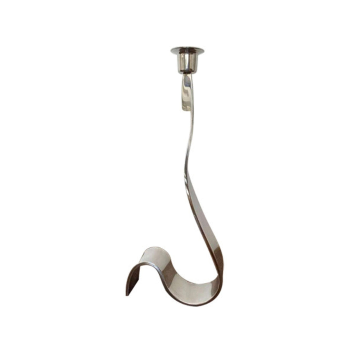 Modern Stainless Steel Single or Double Head Candle Holder Silver Decorative